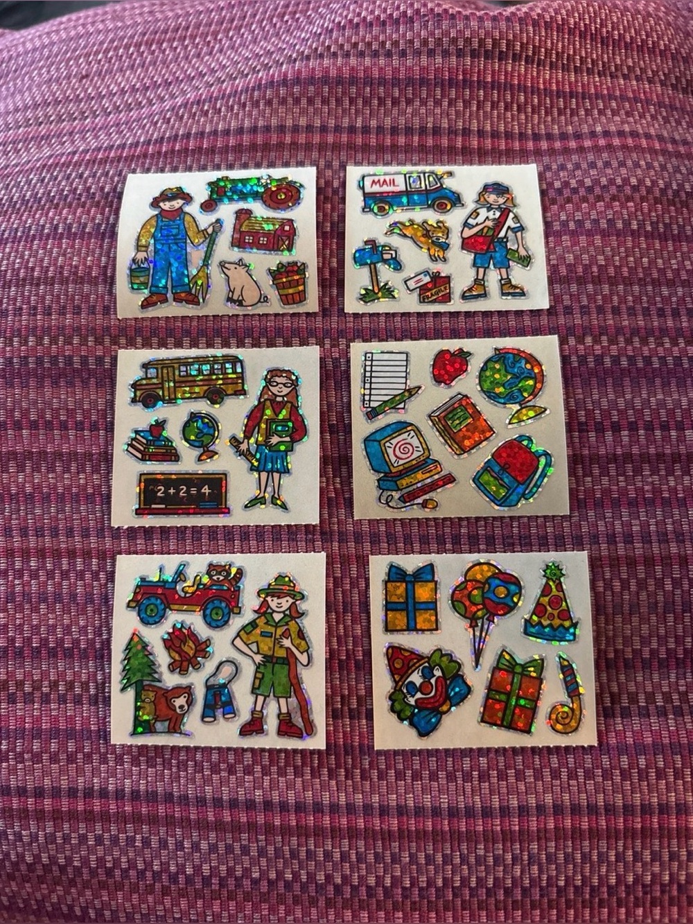 Hambly shiny stickers 6 mods occupations jobs clown teacher ranger postal worker
